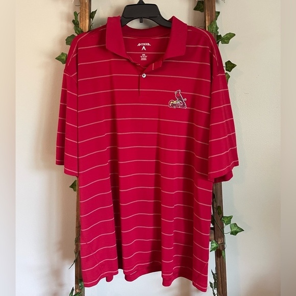 Antigua Other - Antigua St Louis Cardinals Size XXL White/Red Striped Lightweight EUC Tshirt